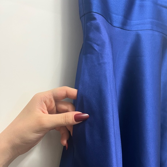 Blue Size 0 A-line Gown by Betsy and Adam - Picture 2 of 7